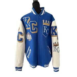 Pro Standard Kansas City Royals Varsity Jacket XL 2015 World Series Champions